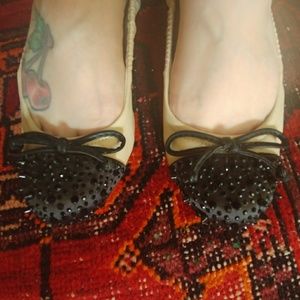 Vera Wang Spiked Ballet Flats